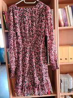 Oranje jurk met bloemenprint T36, Ophalen of Verzenden, Zo goed als nieuw, Maat 36 (S), Oranje