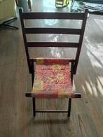Vintage houten kampeerstoeltje, Maison & Meubles, Chaises, Enlèvement ou Envoi, Autres couleurs, Vintage, Utilisé