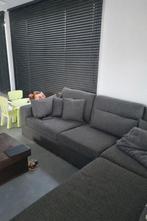 Grijze hoekzetel, Huis en Inrichting, Fauteuils, Ophalen, Gebruikt, Hoekzetel, 125 cm of meer