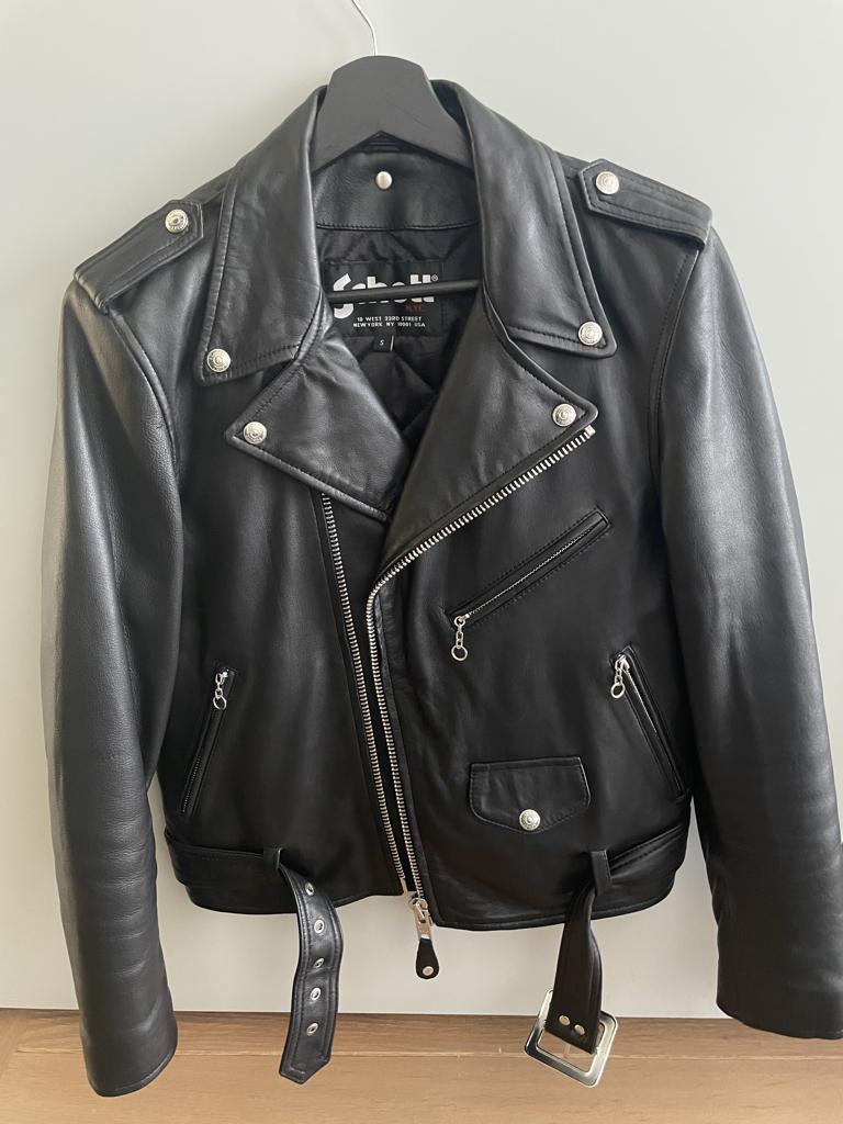 Te koop: Schott Perfecto jas, Kleding | Dames, Jassen | Zomer, Zo goed als nieuw, Maat 36 (S), Zwart, Ophalen