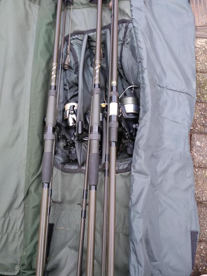 karper werphengels +, Sports nautiques & Bateaux, Pêche à la ligne | Carpes, Comme neuf, Canne à lancer, Enlèvement