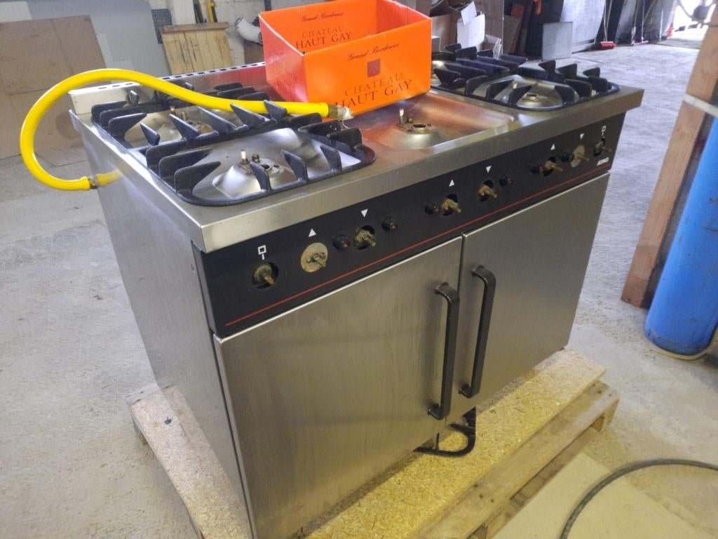 Atag gasfornuis met oven gas, aardgas, Ophalen, Gebruikt, 100 tot 150 cm, 100 tot 150 cm