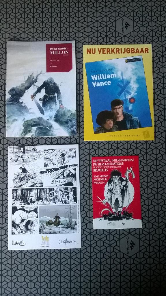 Strips: postkaarten en kalender van William Vance, Boeken, Stripverhalen, W.vance, Ophalen of Verzenden, Zo goed als nieuw, Meerdere stripboeken