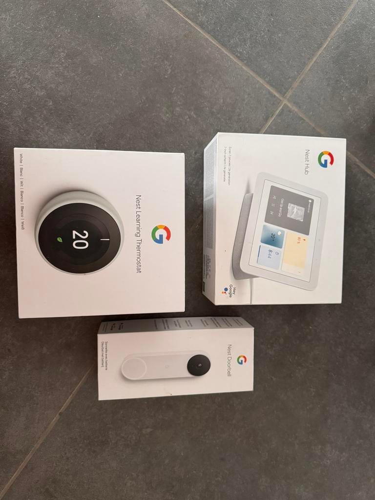 Lot google nest, Doe-het-zelf en Bouw, Thermostaten, Nieuw, Slimme thermostaat, Ophalen