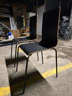2 stoelen met leuk design martin, Twee, Zwart, Ophalen of Verzenden, Zo goed als nieuw