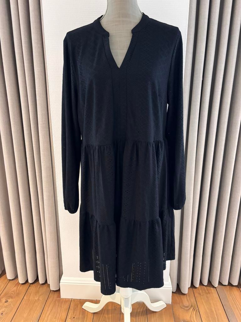 Jurk KAFFE mt L, Kleding | Dames, Jurken, Zo goed als nieuw, Zwart, Knielengte, Ophalen of Verzenden