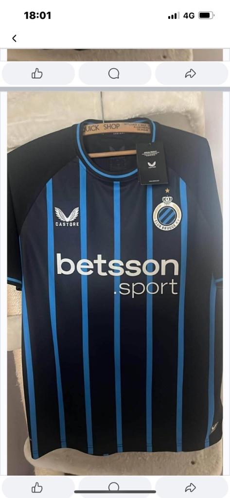 Shirt Club Brugge, Sport en Fitness, Voetbal, Maat L, Ophalen of Verzenden, Zo goed als nieuw, Shirt