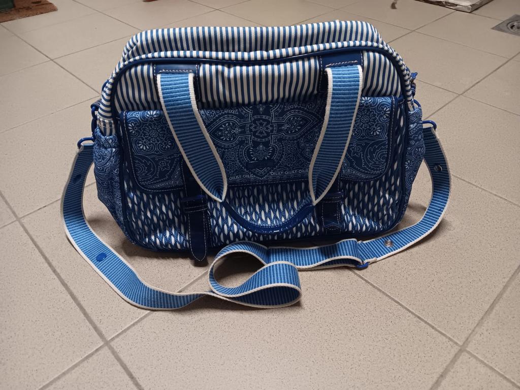 Luiertas Oilily blauw : veel opbergvakken ., Ophalen, Blauw