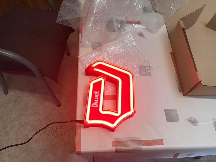 Panneau LED Duvel, petit modèle, Collections, Marques de bière, Neuf, Panneau, Plaque ou Plaquette publicitaire, Duvel, Enlèvement ou Envoi