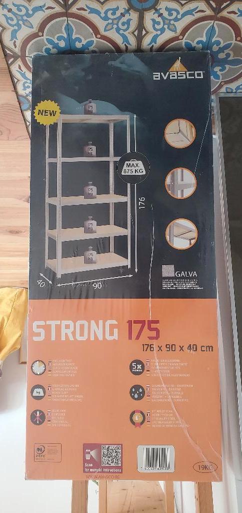 Étagère bois & metal - 5 nivaux (neuve), Maison & Meubles, Armoires | Étagères, Neuf, Enlèvement