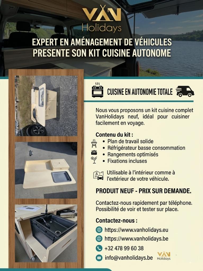 Cuisine dans ton véhicule sans galère – Kit cuisine, Caravanes & Camping, Enlèvement ou Envoi