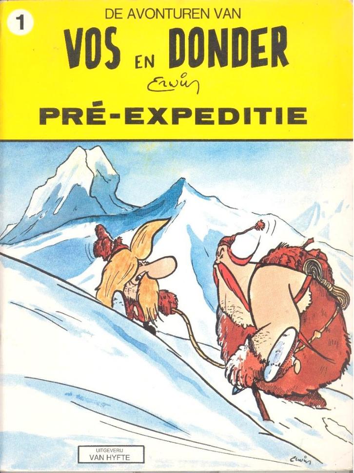 Vos en Donder nr 1 - Pré expeditie - gesigneerd., Boeken, Stripverhalen, Zo goed als nieuw, Eén stripboek, Ophalen of Verzenden