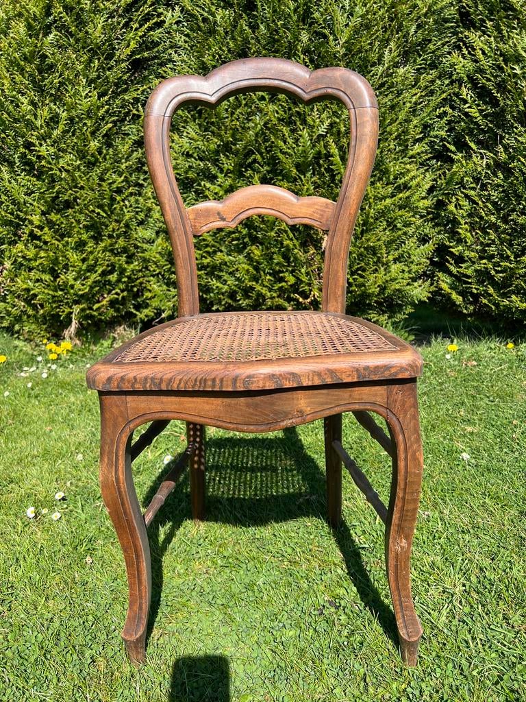 Chaise ancienne cannée 19- 20e assise canevas, Enlèvement