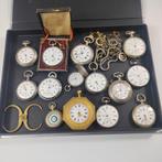 Important lot horloger ancien montres de poche dont argent.., Autres marques, Avant 1900, Avec chaîne, Enlèvement ou Envoi