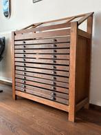 Letterbak drukkerskast, Ophalen