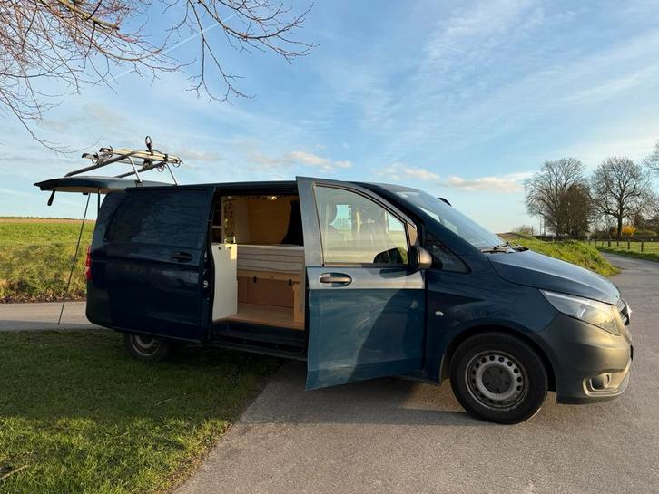 Mercedes Vito Camper 2015 - compact avontuur op wielen!, Caravans en Kamperen, Mobilhomes, Particulier, tot en met 2, Buscamper of Camperbus