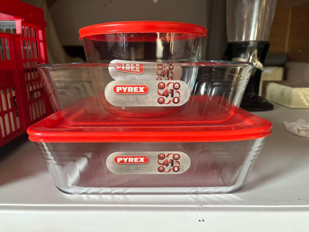 Pyrex kommen, Nieuw, Ophalen of Verzenden, Glas, Kom(men)