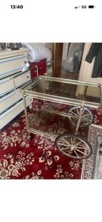 Bar cart Hollywood Regency - Desserte roulante  époque M, Maison & Meubles, Enlèvement, Utilisé