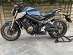 Honda cb 650 R **!! 1700KM !!**4/2021**mat jeans kleur***, Motos, Permis Moto A, Entreprise, Plus de 35 kW, Contrôle de traction