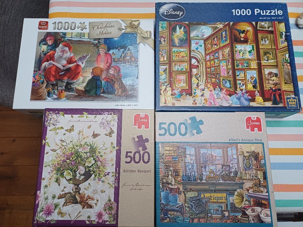 puzzels en spelletjes, Hobby en Vrije tijd, Ophalen, 500 t/m 1500 stukjes, Zo goed als nieuw, Legpuzzel