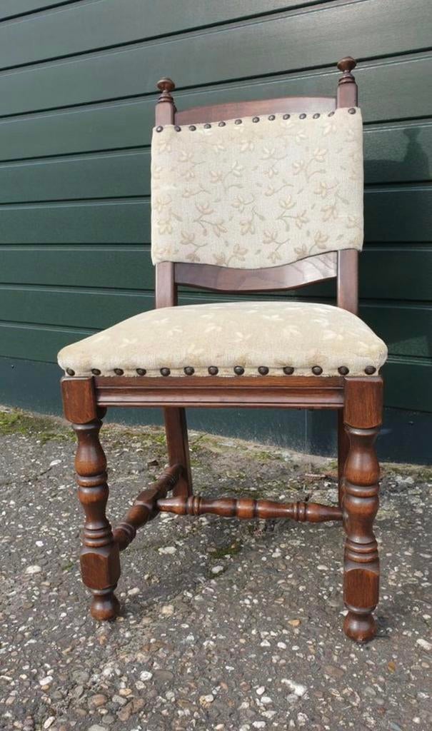 6 klassiek eiken eetkamer stoelen, Ophalen