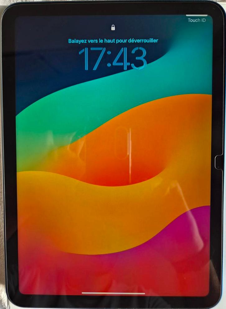 iPad 10,9" 256 Go bleu (10, A14, Wi-Fi) + coque, Informatique & Logiciels, Apple iPad Tablettes, Comme neuf, Apple iPad, Wi-Fi