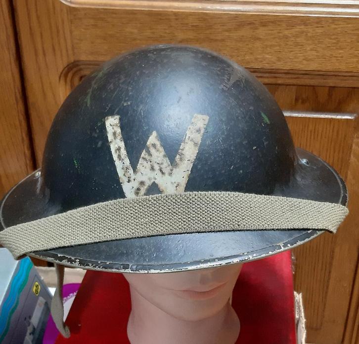 WW2 - Coque de casque anglais (Warden, défense passive,...), Collections, Objets militaires | Seconde Guerre mondiale, Autres