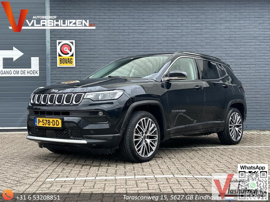 Jeep Compass 4xe 190 Plug-in Hybrid Electric Limited Lease E, Automaat, Zwart, Elektrische ramen, Zwart