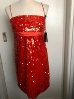 NIEUWE oranje paillettes Jurk GALAJURKJE - Patrizia Pepe, Neuf, Enlèvement ou Envoi, Taille 36 (S), Robe de cocktail