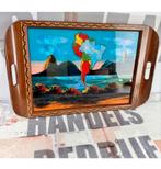 Antiek Braziliaanse Houten Dienblad Zuid-Amerika 1920-1930, Antiek en Kunst, Ophalen of Verzenden