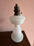 Lampe pétrole • opaline vintage décoration, Antiquités & Art, Enlèvement