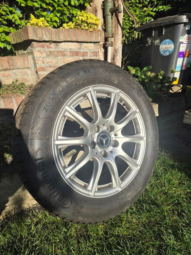 Jantes Mercedes Classe C W205 avec pneus d'hiver, Autos : Pièces & Accessoires, Pneus & Jantes, Enlèvement, Pneus hiver, Jante(s)
