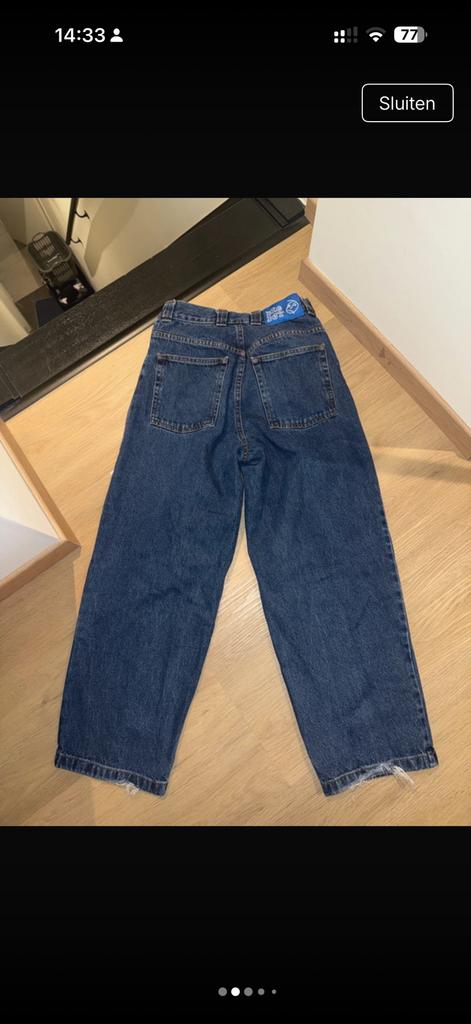 Big boy broek, Ophalen, Gedragen, Blauw, W27 (confectie 34) of kleiner