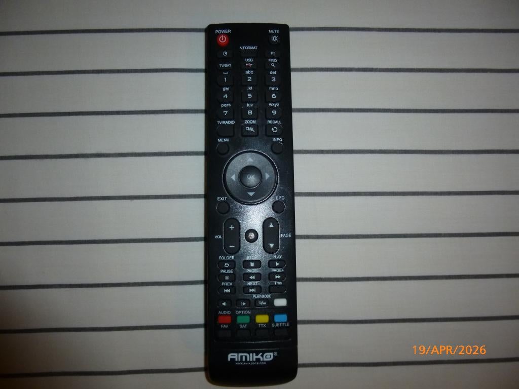 Afstandsbediening Amiko voor satelliet ontvanger, Enlèvement, Comme neuf, Originale, Récepteur ou Amplificateur