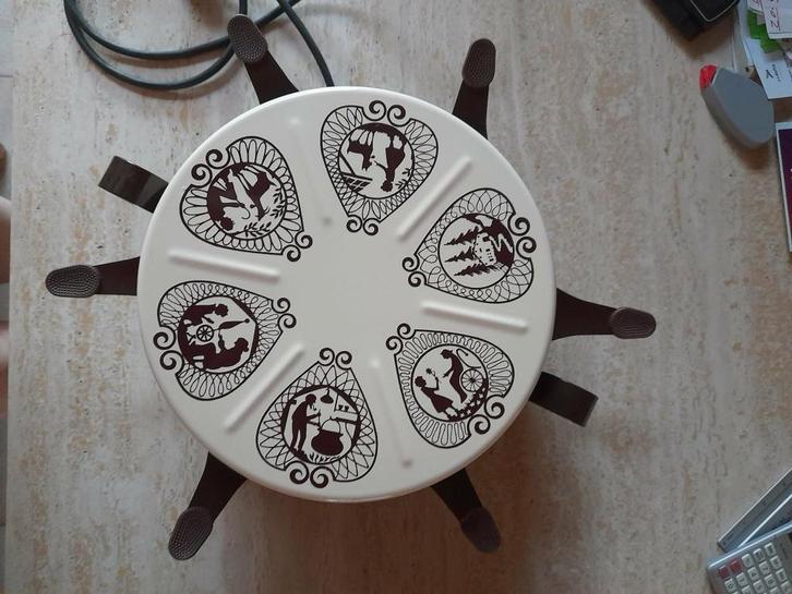 Set gourmand électrique joliment décoré, Electroménager, Appareils à gourmet, Utilisé, 4 à 7 personnes, Enlèvement ou Envoi