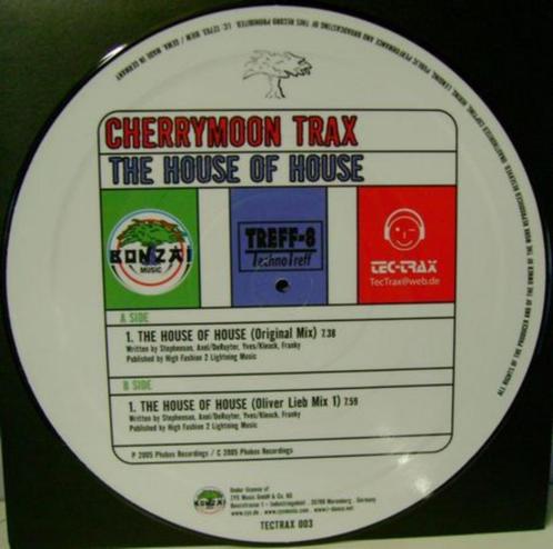 12inch Picture Disc CHERRYMOON TRAX : The House Of House, Cd's en Dvd's, Vinyl | Dance en House, Zo goed als nieuw, Techno of Trance