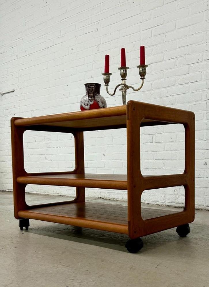 Vintage Deense serveerwagen, Antiek en Kunst, Curiosa en Brocante, Verzenden