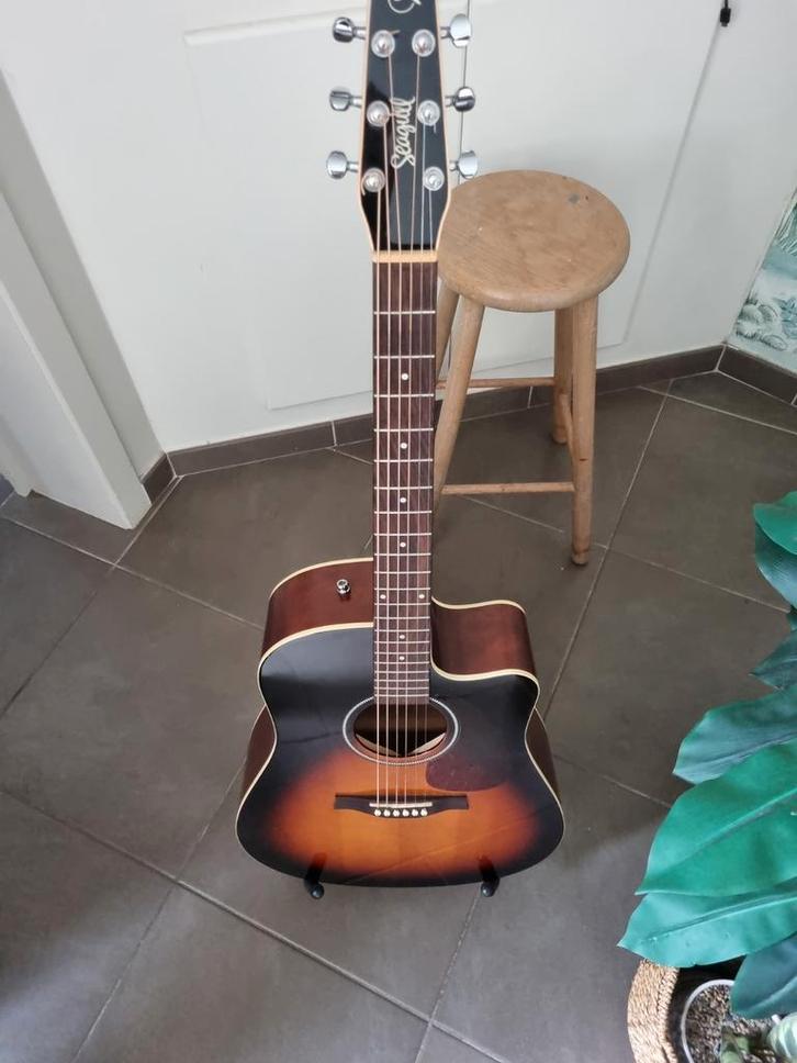 Seagull S6 CW Spruce Sunburst QIT, Muziek en Instrumenten, Snaarinstrumenten | Gitaren | Akoestisch, Gebruikt, Ophalen