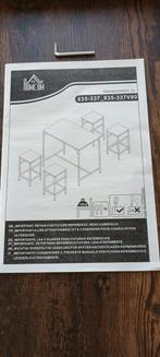 Hoge tafel met 4 barkrukken, Ophalen, Zo goed als nieuw