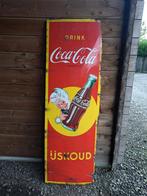 Emaille reclamebord Coca-Cola, Verzamelen, Ophalen, Reclamebord