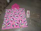 Nieuwe badcape met kap van HELLO KITTY - tot maat 122/128, Nieuw, Ophalen of Verzenden