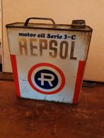 Olieblik Repsol, Verzamelen, Blikken, Ophalen of Verzenden