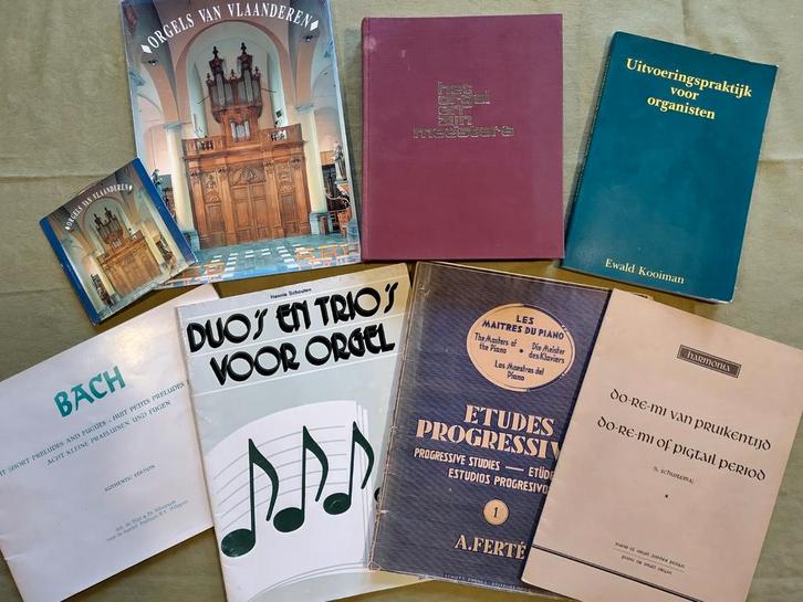 Livres sur l'orgue + partitions pour orgue, piano, harmonium, Livres, Musique, Utilisé, Enlèvement ou Envoi
