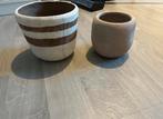 twee bloempotten samen – j-line + ok handmade, Jardin & Terrasse, Pots de fleurs, Enlèvement, Comme neuf