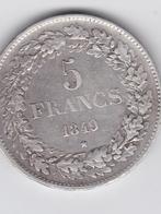 5 Fr - Léopold I - 1949 -, Argent, Enlèvement ou Envoi, Monnaie en vrac