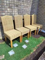 Set van 8 rieten rotan stoelen, Tuin en Terras, Tuinstoelen, Ophalen, Zo goed als nieuw, Rotan