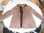 Winterjas dames M 42 in daim, Ophalen, Zo goed als nieuw, Maat 42/44 (L), Bruin