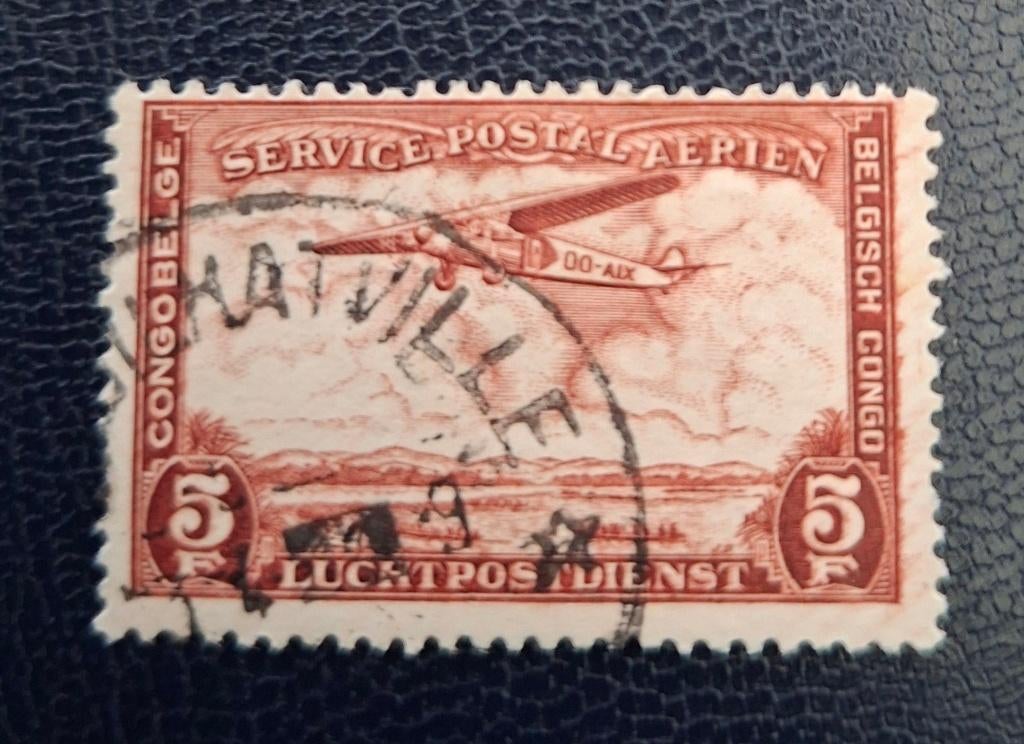 Timbre OBP PA12 du Congo belge tamponné, Timbres & Monnaies, Timbres | Europe | Belgique, Affranchi, Enlèvement ou Envoi
