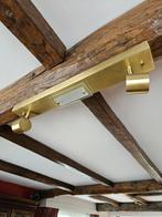 Vintage goudkleurige plafondlamp, Ophalen of Verzenden, Zo goed als nieuw, Vintage goudkleurig