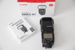 Canon flitser 600 EX-RT in verpakking met alle toebehoren, Audio, Tv en Foto, Foto | Flitsers, Ophalen, Gebruikt, Canon, Kantelbaar